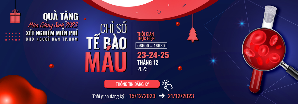 Banner chương trình xét nghiệm chỉ số máu